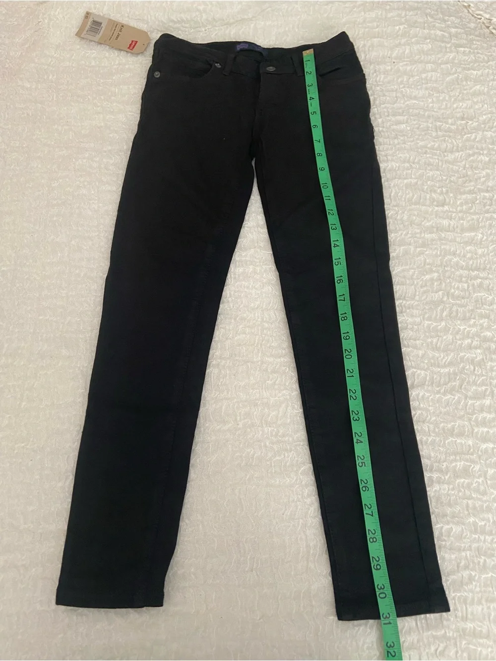 NWT LEVIS BLACK KNIT GIRLS JEANS